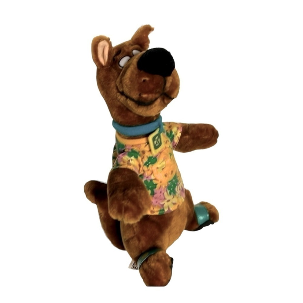 CARTOON Network groovy beach Scooby Doo plush 13” Hawaiian shirt flip flops tags